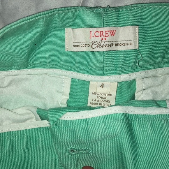 J. CREW turquoise shorts - Picture 3 of 4
